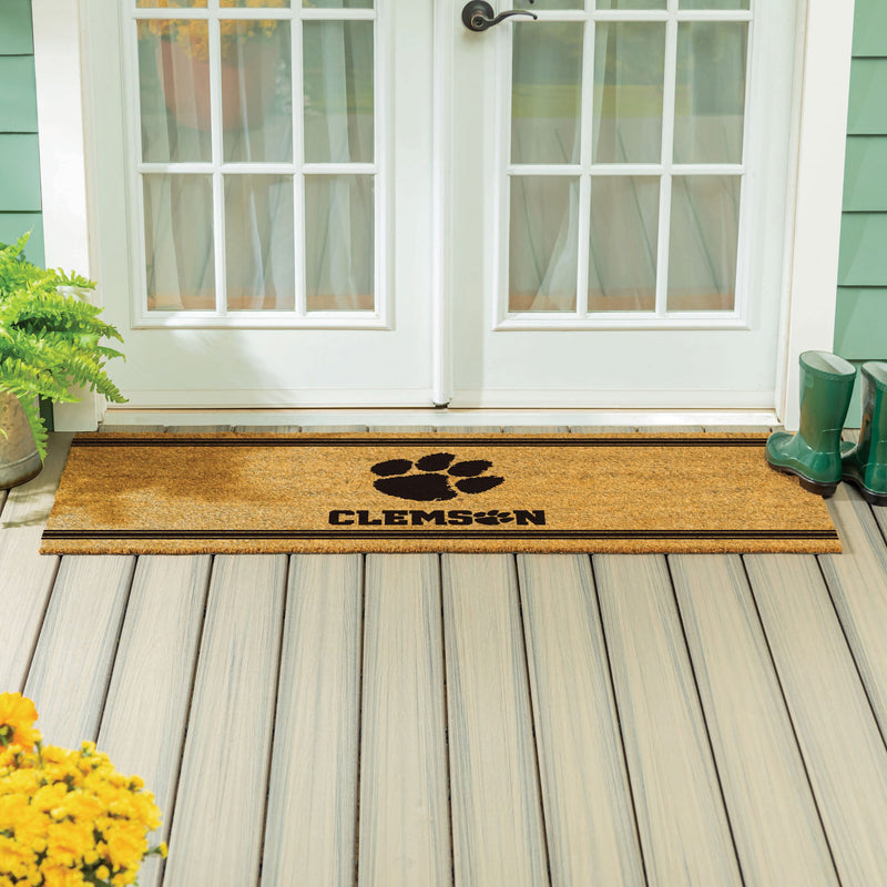 Clemson University Extra Large One Color Coir Mat, 60"x24"