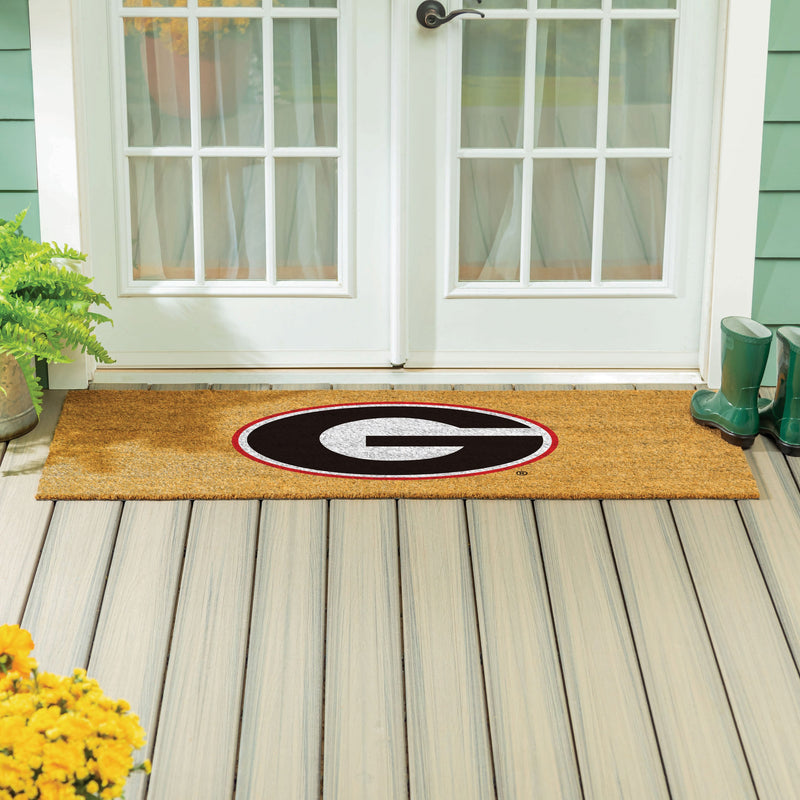 University of Georgia  Extra Large Full Color Coir Mat, 60"x24"