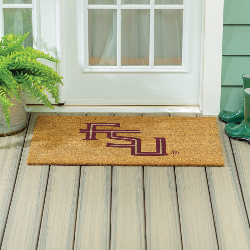 Florida State University Large Full Color Coir Mat, 36"x24"