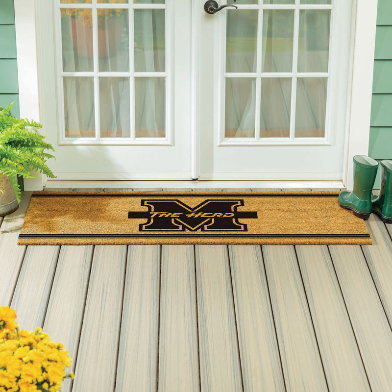 Marshall University Extra Large One Color Coir Mat, 60"x24"