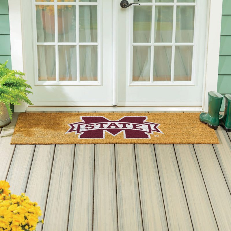 Mississippi State University Extra Large Full Color Coir Mat, 60"x24"