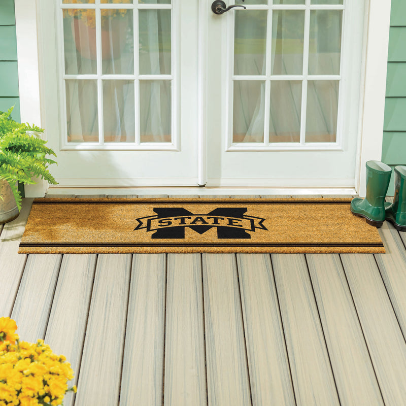 Mississippi State University Extra Large One Color Coir Mat, 60"x24"