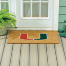 University of Miami Large Full Color Coir Mat, 36"x24"