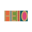 Hello Flocked Sassafras Coir Switch Mat