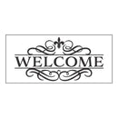 Welcome Ornate Swirl Flocked Coir Sassafras Switch Mat