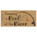 Keeping it Reel at the River Flocked Coir Sassafras Switch Mat