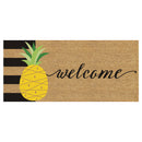 Welcome Pineapple Flocked Coir Sassafras Switch Mat