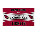 28" x 16" PVC Trapper Mat, Come Back with Tickets, Arizona Cardinals