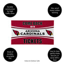 28" x 16" PVC Trapper Mat, Come Back with Tickets, Arizona Cardinals