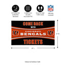 28" x 16" PVC Trapper Mat, Come Back with Tickets, Cincinnati Bengals