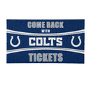 28" x 16" PVC Trapper Mat, Come Back with Tickets, Indianapolis Colts