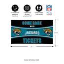 28" x 16" PVC Trapper Mat, Come Back with Tickets, Jacksonville Jaguars