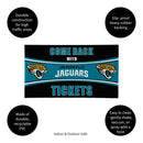 28" x 16" PVC Trapper Mat, Come Back with Tickets, Jacksonville Jaguars