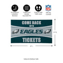 28" x 16" PVC Trapper Mat, Come Back with Tickets, Philadelphia Eagles