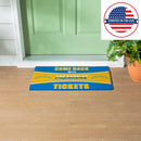 28" x 16" PVC Trapper Mat, Come Back with Tickets, Los Angeles Chargers