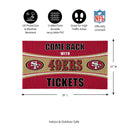 28" x 16" PVC Trapper Mat, Come Back with Tickets, San Francisco 49ers