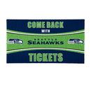 28" x 16" PVC Trapper Mat, Come Back with Tickets, Seattle Seahawks