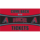Arizona Diamondbacks Come Back with Tickets PVC Trapper Mat, 28" x 16"