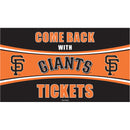 San Francisco Giants Come Back with Tickets PVC Trapper Mat, 28" x 16"