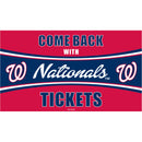 Washington Nationals Come Back with Tickets PVC Trapper Mat, 28" x 16"