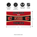 28" x 16" PVC Trapper Mat, Come Back with Tickets, Calgary Flames