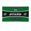 28" x 16" PVC Trapper Mat, Come Back with Tickets, Dallas Stars