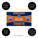 28" x 16" PVC Trapper Mat, Come Back with Tickets, Edmonton Oilers