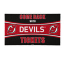 28" x 16" PVC Trapper Mat, Come Back with Tickets, New Jersey Devils