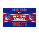 28" x 16" PVC Trapper Mat, Come Back with Tickets, New York Rangers