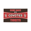 28" x 16" PVC Trapper Mat, Come Back with Tickets, University of South Dakota
