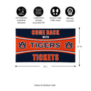 28" x 16" PVC Trapper Mat, Come Back with Tickets, Auburn University