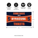 28" x 16" PVC Trapper Mat, Come Back with Tickets, Syracuse University