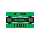 28" x 16" PVC Trapper Mat, Come Back with Tickets, Marshall University
