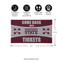 28" x 16" PVC Trapper Mat, Come Back with Tickets, Mississippi State University