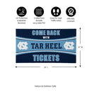 28" x 16" PVC Trapper Mat, Come Back with Tickets, University of North Carolina