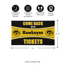 28" x 16" PVC Trapper Mat, Come Back with Tickets, University of Iowa