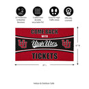 28" x 16" PVC Trapper Mat, Come Back with Tickets, University of Utah