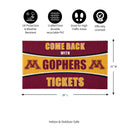 28" x 16" PVC Trapper Mat, Come Back with Tickets, University of Minnesota