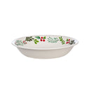 Evergreen Home Accents,13.75" Melamine Serving Bowl, Holiday Greenhouse,13.75x13.75x2.8 Inches