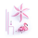 36"H Solar Flamingo Staked Wind Spinner,2sp6051