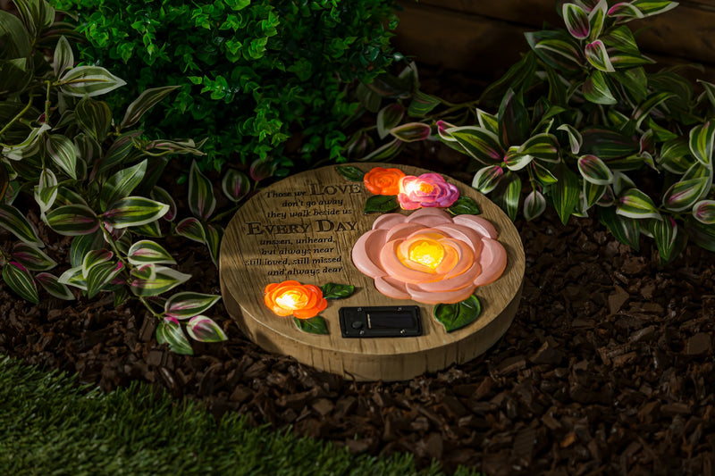 Wish Givers Memorial Solar Garden Stone
