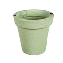 16" Solar Lit Plastic Planter, Green