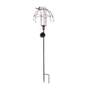 36" Solar Rain Gauge with Umbrella Embellished Design