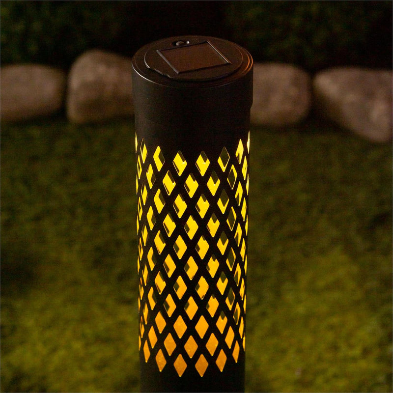 Diamond Laser Cut Solar Garden Column