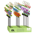 36"H Solar Garden Stake, Neon Pollinator