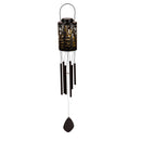 Evergreen Wind,Lasercut Solar Metal Windchime,4.7x4.7x36.6 Inches