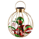 Joyful Traditions Outdoor Lamp & Lighting, Solar Lantern, Round Ornament, 15"H