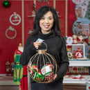 Joyful Traditions Outdoor Lamp & Lighting, Solar Lantern, Round Ornament, 15"H