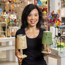 What She Shed Outdoor Lamp & Lighting, Table Top Metal Solar Lantern