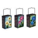 What She Shed Outdoor Lamp & Lighting, Floral Hand Painted Solar Lantern